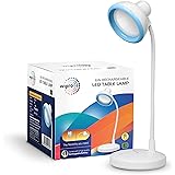 wipro Re-Chargeable LED Table Lamp, Flexible Design with 3 Grade Dimming |6W Desk Lamp for Study | White, ABS, Pack of 1