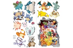 KIBI STORE Kibi Stickers Muraux Autocollant Mural pour Chambre Enfants Bébé Décoration Murale Peel et Stick Stickers Muraux Autocollant Sticker Mural 3D