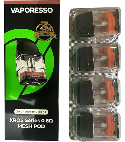 Vaporesso XROS Cartridge, 2 ml, 0.6 Ohm, Pack of 4: Amazon.de: Electronics & Photo Vaporesso XROS Cartridge, 2 ml, 0.6 Ohm, Pack of 4: Amazon.de: Electronics & Photo