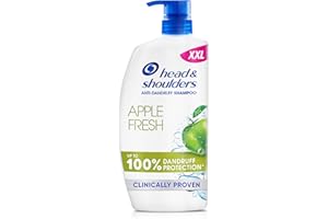 Head & Shoulders Apple Fresh Anti Dandruff Shampoo, 1000ml, Up to 100% Flake Free, Clinically Proven, For Any Hair and Scalp Type, For Daily use, Clean Feeling