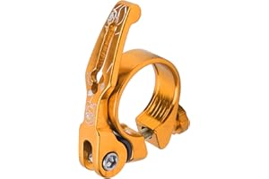 VGEBY Bike Seat Clamp 31.8mm, Quick Release Seatpost Collar Seatpost Clamp for Mountain Bike Road Bike (Orange)