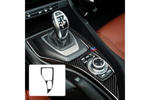 OYDDL Cubierta de panel de control de fibra de carbono para coche compatible con BMW X1 E84 2010 2011 2012 2013 2014 2015 accesorios