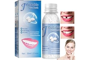 AINXTOLM Temporary Tooth Filling,Repair Beads Tooth Filling Repair Kit,False Teeth,Moldable Tooth Repair Kit,Thermal Forming Filling Kit for Teeth,Tooth Repair Granules,DIY Fixing Dental Bridge Repair Kit