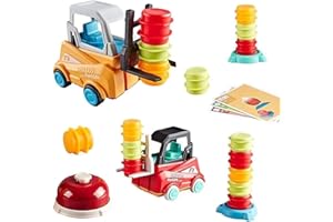FCXQG Forklift Frenzy Chariot Elevateur Chariot Elevateur Jouet Engineer Forklift Transport Game VéHicule Chantier Enfant (Have Bell)