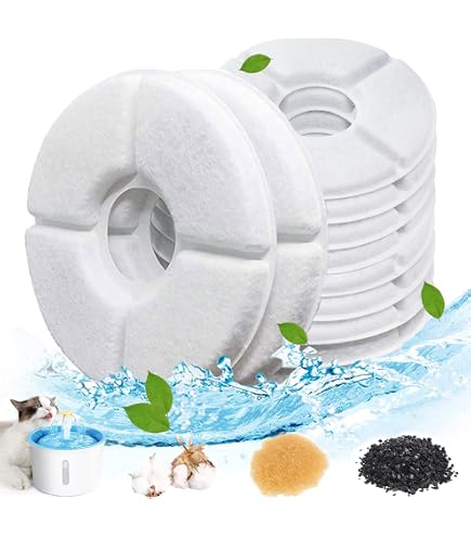4 Stück Trinkbrunnen Filter – Dreifache Filtration Für Katzen-Wasserspender, Kompatibel Mit RIZZARI