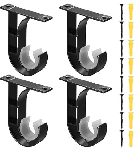 Bacchetta Per Tendine Estensibile GARDINIA – 40-60 Cm – Fissaggio A Pressione Senza Trapano – Metallo Nero – Per Finestre A Battente