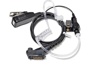 HYS TPH900 Pinganillo Profesional Micro-Auricular para Jupiter TPH-900 Walkie Talkie Airbus TPH-900 TETRAPOL (A0-TPH900)