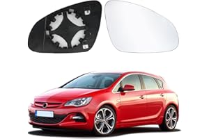 SOEKODU Spiegelglas Ersatz für Opel Astra J 2009-2015, Außenspiegel Glas Asphärisch, Außenspiegel Verstellbar Geeignet, Umkehrlinse Rückfahrglas Spiegel (Astra J-Rechts)