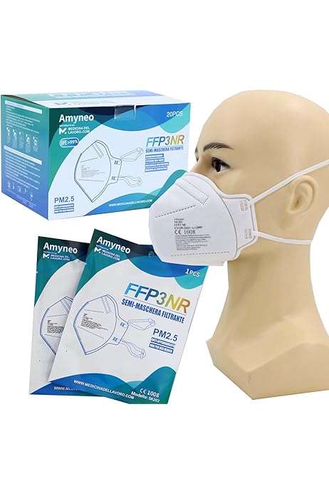 Mascherine FFP2 Small - 20 Pezzi Colorate - Protezione Certificata CE - Taglia Piccola