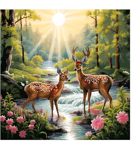 Kit de Démarrage de Broderie, Motif de Noël Estampillé Kit de Point de