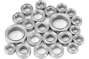 INJORA Zestaw łożysk stalowych do TRX4M 1/18 RC Crawler Upgrade części, 22 szt