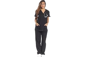 Just Love Women's Scrub Sets Six Pocket Medical Scrubs (V-Neck with Cargo Pant)