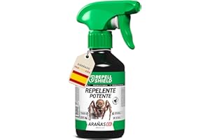 RepellShield® Spray Repelente Arañas - 250ml - Uso en Interior y Exterior - Seguro para Hogar, Jardín, Huerto - Anti Arañas Natural - Aceite Esencial de Menta - Fácil de Aplicar - Insecticida Arañas