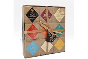 BAYTRADE Hot Chocolate Gift Set | 9 Luxury Cocoa Powder Flavours Mini Marshmallows Gingerbread Men Biscuits | House Gifts for Couples Women Men Xmas Gifts for Kids Teens Drinking Chocolate Selection Boxes (5)