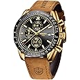 NIBOSI Men's Watch Analog Silicone Quartz Wrist Watch for Men Business Waterproof Sport Stainless Steel Dress Watch with