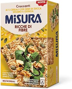 Misura Multicereali Croccanti ai 5 Cereali – Crackers con Semi di Zucca 200 gr