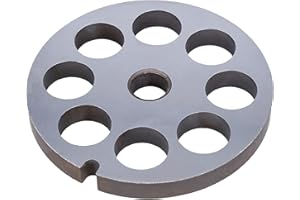 SILLAR Nóż do Mielenia Mięsa, Tarcza ze Stali Nierdzewnej z Otworami do Maszynki do Mielenia Mięsa 13 mm | do Maszynki Zelmer, Bosch - Numer komory 8, Zamienne Akcesoria Do Kuchni Domowej – 61 mm