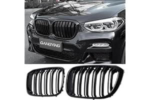 Gangying G01 Griglia Radiatore per BMW Serie X3 G01 2018 – 2021 Serie X4 G02 2019 – 2021 Griglia Anteriore Nera Lucida