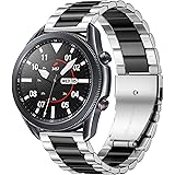 Netolo 22mm Metal Strap Compatible with Samsung Galaxy Watch 3 45mm/Galaxy Watch 46mm/Huawei Watch GT2 46mm/GT2 Pro, Stainles