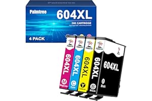 Palmtree 604XL Ink Cartridges Multipack High Yield Replacement for Epson 604 ink cartridge for Epson XP2200 ink cartridges Epson XP-2200 XP-4200 XP-3200 XP-4205 XP-3205 Workforce WF-2930DWF WF-2910DWF