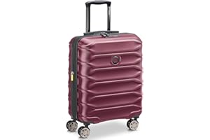DELSEY Paris Valise cabine pour homme et femme | Petite valise cabine 40 x 23 x 55 cm en polycarbonate robuste de qualité supérieure | Extensible et poignée télescopique | Série Meteor