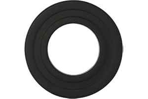 KAMINO-FLAM Kamino - Flam – Rosetón para tubo de chimenea, Acero rosetón conector para sistema de chimeneas, estufas, ventilaciones, Negro, Ø 80 mm