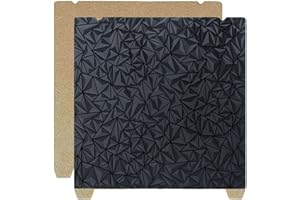 Cavabia Cavabien PEI PEO Plaque de Construction pour Creality K1 Max Lit Chauffant Plate-Forme Flexible en Acier à Ressorts 310 x 315 mm Un côté texturé et Un côté Lisse pour imprimante 3D.