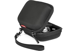 Cwatcun Carrying Case for Digital Camera, Small Pouch for AbergBest 2.7" LCD Kodak Pixpro/Canon PowerShot ELPH 180/190 / DSCW830 Travel Cameras, Waterproof Shockproof Case-Black