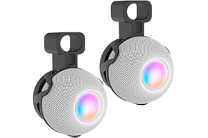 Tyeyober Supporto da parete per Homepod Mini, stabile supporto da parete per altoparlante per Homepod Mini, salvaspazio, eccellente gestione dei cavi senza grovigli