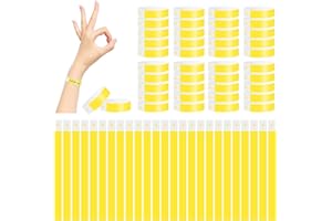 TDUNSYA 500 Pezzi Festival Braccialetti, Braccialetto Identificazione, Braccialetti per Eventi, Braccialetti Carta Eventi, Braccialetti identificativi, per Parchi Divertimento,Feste,Bar, Mostre (25x1,9cm)