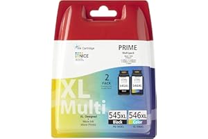 NEIBER Cartouche Encre 545 546, PG-545XL CL-546XL Remplacement pour Cartouche Canon 545-546, PG-545 CL-546 XL Noir et Couleur pour Pixma TR4550 TR4551 TS3150 TS3350 MG2950 MG2555s MG3050 MG2550s MX495