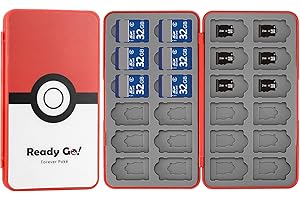 qiwuhai Estuche para Guardar Juegos de Nintendo Switch OLED, Organizador portátil para Almacenamiento de Juegos Compatible con Cartuchos Switch, 24 Cartuchos de Juego / 24 Tarjetas Micro-SD