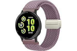 OUMIDA Strectchy Strap for Garmin Vivoactive 5 / Vivoactive 3 Music/Venu Sq/Venu Sq 2 Music/Vivomove Sport/Vivomove Trend, Nylon Sports Replacement Band