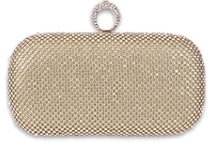 CORIOS Sac de Soirée pour Femme Sac en Strass à la Main Cristal Soirée Pochette Sacs à Main D'épaule de Mariée Sacs Fourre-Tout Diamond Embrayage pour Fête Banquet Mariage Bal Or