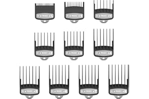 Wahl Guías de Corte Premium con Bolsa de Polietileno - Juego de Peines de Fijación Premium, de 1,5 mm a 25 mm - Apto para todos los Cortapelos con Cable Wahl, 10 Piezas