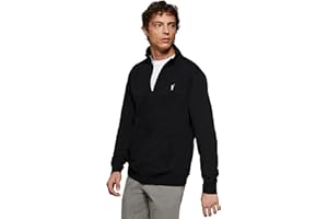 Polo Club Sudadera Hombre Sin Capucha y con Cierre de Cremallera - 100% Algodón - Zipper Neck Sweatshirt Men