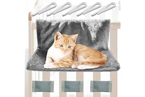 JEONDFG Katzenbett für Heizungen,Heizkörperbett für Katzen,Katzenheizungsliege mit kuscheligem Plüschbezug,Kuschelige Katzenheizungsliege,Katzenhängematte Heizung,Heizungsliege Katzen für alle Heizkörper