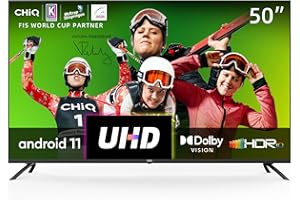 CHiQ U50H7A - TV Smart TV, 50", Android 11, Ultra HD, 4K, WiFi, Bluetooth, Google Assistant, Netflix, Prime Video, 3 x HDMI, 2 x USB
