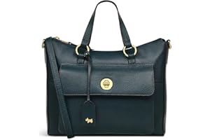 RADLEY London Colebrook Medium Zip Top Handle Handbag for Women in Black Soft Grained Leather with Grab Handle & Adjustable Strap