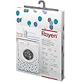 Rayen | Medium Washer Machine case | Front-Loading | Washer & Dryer | with Zipper | 84 x 60 x 60 cm | White-Blue