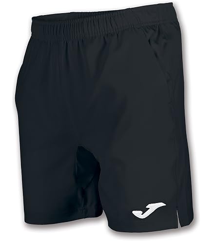 Joma Rekord Short II – Schwarze Sportshorts Mit Kordelzug, Elastischem Bund Und Innentasche