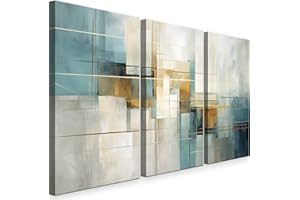 INTELIENZOS Cuadros Salon • Modernos • Lienzos decorativos • Decoración Pared • 120cm • Grande 3 piezas • Abstracto 8 • Decoracion Dormitorios • Comedor • Oficina • Pasillo