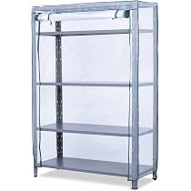 Scaffale Metallico Maciste 120x50x195 Cm - 4 Ripiani, Portata 1040 Kg, Zincato, Alta Portata
