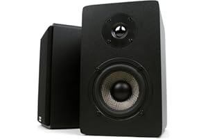 Micca MB42X Advanced Bookshelf Speakers for Home Theater Surround Sound, Stereo, and Passive Near Field Monitor, 2-Way (Black, Pair)