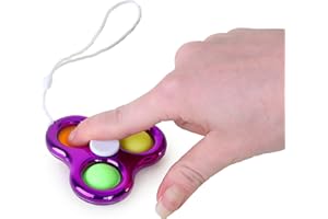 Toyland® Bubble Pop Fidget Hand Spinner Portachiavi - 2 in 1 Bubble Pop Toy & Spinner - Sensory Fidget novità Giocattolo