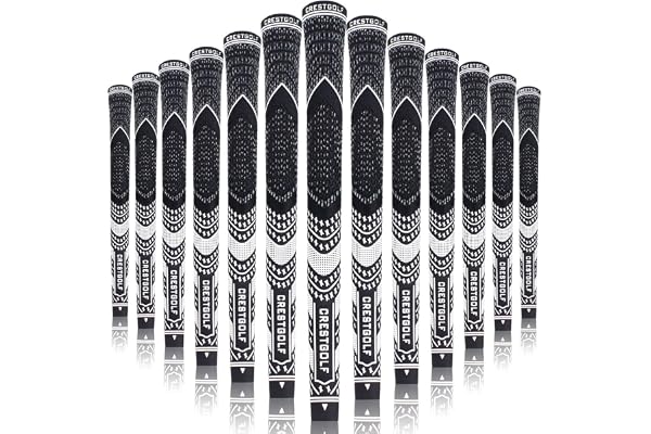 KOFULL Grips Golf Lot de 13 poignées de Golf en Fil de Carbone Taille Moyenne(Standard/Midsize)
