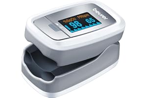 Beurer PO30 Pulse Oximeter | Determination of heart rate and arterial oxygen saturation for those with medical conditions | Suitable for high-altitude sports | Small and lightweight | Medical device