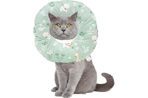 Ducomi Molly Collar de Recuperación para Perro Gato – Collar Elisabetano Ajustable y Suave para Proteger a Las Mascotas Durante la Curación de Heridas y Cirugías (XS, Zoo)