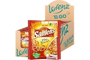 ‎LORENZ SNACK WORLD LORENZ | Saltletts Mini Brezel | 20 x 40 g | vegan