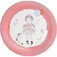 Talking Tables Pack of 12 Tilly & Tigg Pink Paper Plates for Kids Party Supplies | Eco-Friendly Tableware, Recyclable and Disposable | Alternative to Fairy Princess Birthday, Picnic, Girls Sleepover